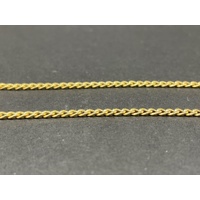 Unisex 9ct Yellow Gold Curb Link Necklace