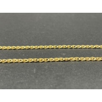 Ladies 9ct Yellow Gold Double Curb Link Necklace