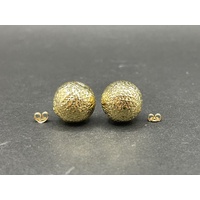 Ladies 18ct Yellow Gold Ball Stud Earrings