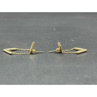 Ladies 18ct Yellow Gold LV Fancy Dangle Earrings