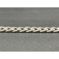 Mens 925 Sterling Silver Curb Link Bracelet