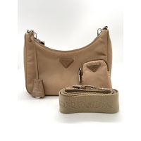 Prada Milano Re-Edition 2005 Nylon Mini Shoulder Bag with Coin Bag and Strap