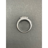 Ladies 9ct White Gold Diamond Ring