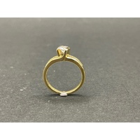 Ladies 18ct Yellow Gold Diamond Ring