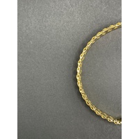 Unisex 18ct Yellow Gold Mesh Link Bracelet