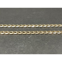 Unisex 9ct Yellow Gold Curb Link Necklace