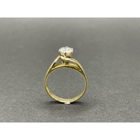 Ladies 18ct Yellow Gold Diamond Solitaire Ring