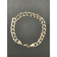 Mens 9ct Yellow Gold Curb Link Bracelet