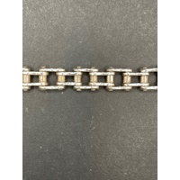 Mens 925 Sterling Silver Bike Link Bracelet