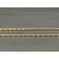 Ladies 9ct Yellow Gold Belcher Link Necklace