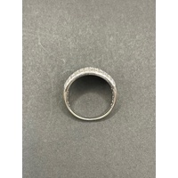 Ladies 14ct White Gold Diamond Cluster Ring