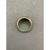 Ladies 18ct Two Tone Gold Double Ring