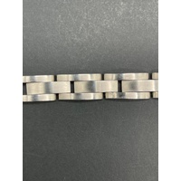 Mens Stainless Steel Fancy Link DAD Bracelet