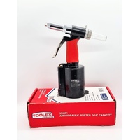 Toolex 534351 Air Hydraulic Riveter 3/16 Inch Capacity 90 PSI Max Intel Pressure