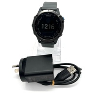 Garmin Fenix 6 Pro Solar Multisport GPS Watch with Slate Grey Band and Cable