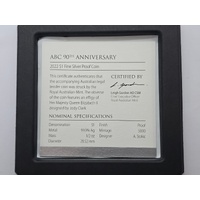 2022 $1 90th Anniversary Of The ABC 1/2oz Silver Proof Coin 0541/5000 with COA