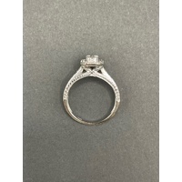 Ladies 9ct White Gold Diamond Ring