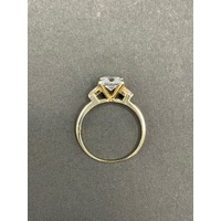 Ladies 9ct Yellow Gold Cubic Zirconia Ring