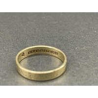 Unisex 9ct Yellow Gold Wedding Band Ring
