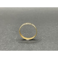 Unisex 18ct Yellow Gold Plain Band Ring