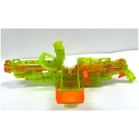 Rare Sonic Green Nerf Gun Vulcan EBF-25 with N-Strike Bullet Holder
