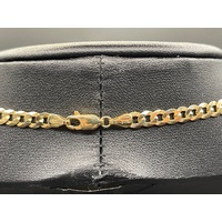 Unisex 9ct Yellow Gold Curb Link Necklace
