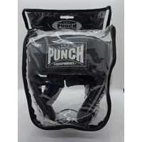Punch Equipment AAA Grade Boxing Headgear Size Large Black