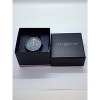 Tommy Hilfiger Mens Blue Mesh Strap Mens Damon Stainless Steel Watch 1791421