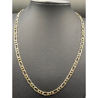 Mens 9ct Yellow Gold Anchor Link Necklace