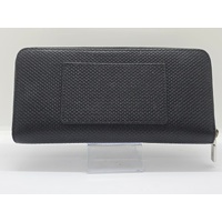 Lacoste Ladies Chantaco Zipped Matte Leather Wallet Noir