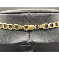 Men's 9ct Yellow Gold Open Curb Link Necklace