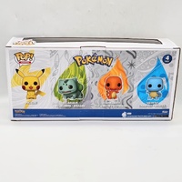 Funko Pop! Games Pokémon Pikachu Bulbasaur Charmander and Squirtle 4 Pack Figure