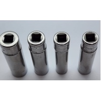 Snap-On 12pc 1/4 Inch 6 Point Flank Drive Semi-Deep Metric Socket Set 5-15 mm