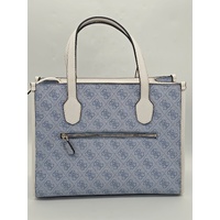 Guess Silvana Logo Tote Bag Light Blue with Detachable Strap