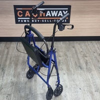 Care Quip Foldable 4 Wheeled Mobility Walker 130kg Capacity