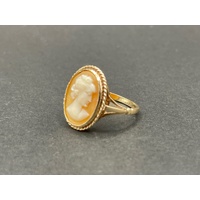 Ladies 9ct Yellow Gold Cameo Ring