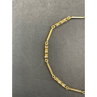 Ladies 9ct Yellow Gold Fancy Link Bracelet