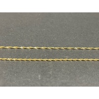 Ladies 18ct Yellow Gold Margarita Twist Link Necklace with Hand Pendant