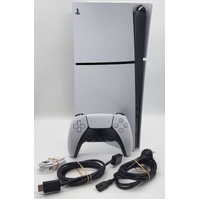 Sony PlayStation 5 Slim Digital Console CFI-2002 White with Controller and Leads