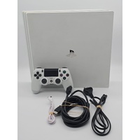 Sony PlayStation 4 Pro 1TB Console White with Controller and Leads