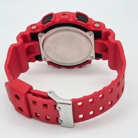 Casio G-Shock GA-100B Analog Digital Resin Strap Mens Red Watch 200m WR