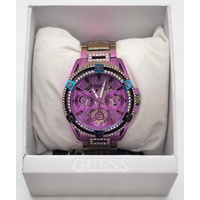 Guess Iridescent Crystal Queen Multifunction Stainless Steel Watch GW0464L4