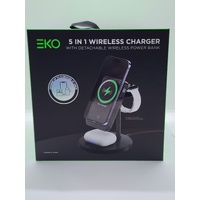 EKO 5 in 1 Wireless Charging Station with Detachable Wireless Power Bank