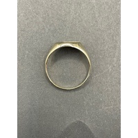 Mens 9ct Yellow Gold Signet Ring