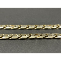 Men's 9ct Yellow Gold Double Birdseye/Anchor Link Necklace