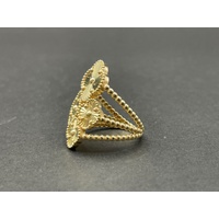 Ladies 18ct Yellow Gold 4 Clover Ring