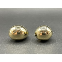 Ladies 18ct Yellow Gold Tear Drop Bubble Stud Earrings