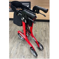 Hero Medical Outdoor Lite Aluminium Seat Walker Red