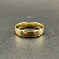Mens 9ct Yellow Gold Plain Wedding Band Ring