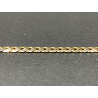 Mens 9ct Yellow Gold Curb Link Bracelet
